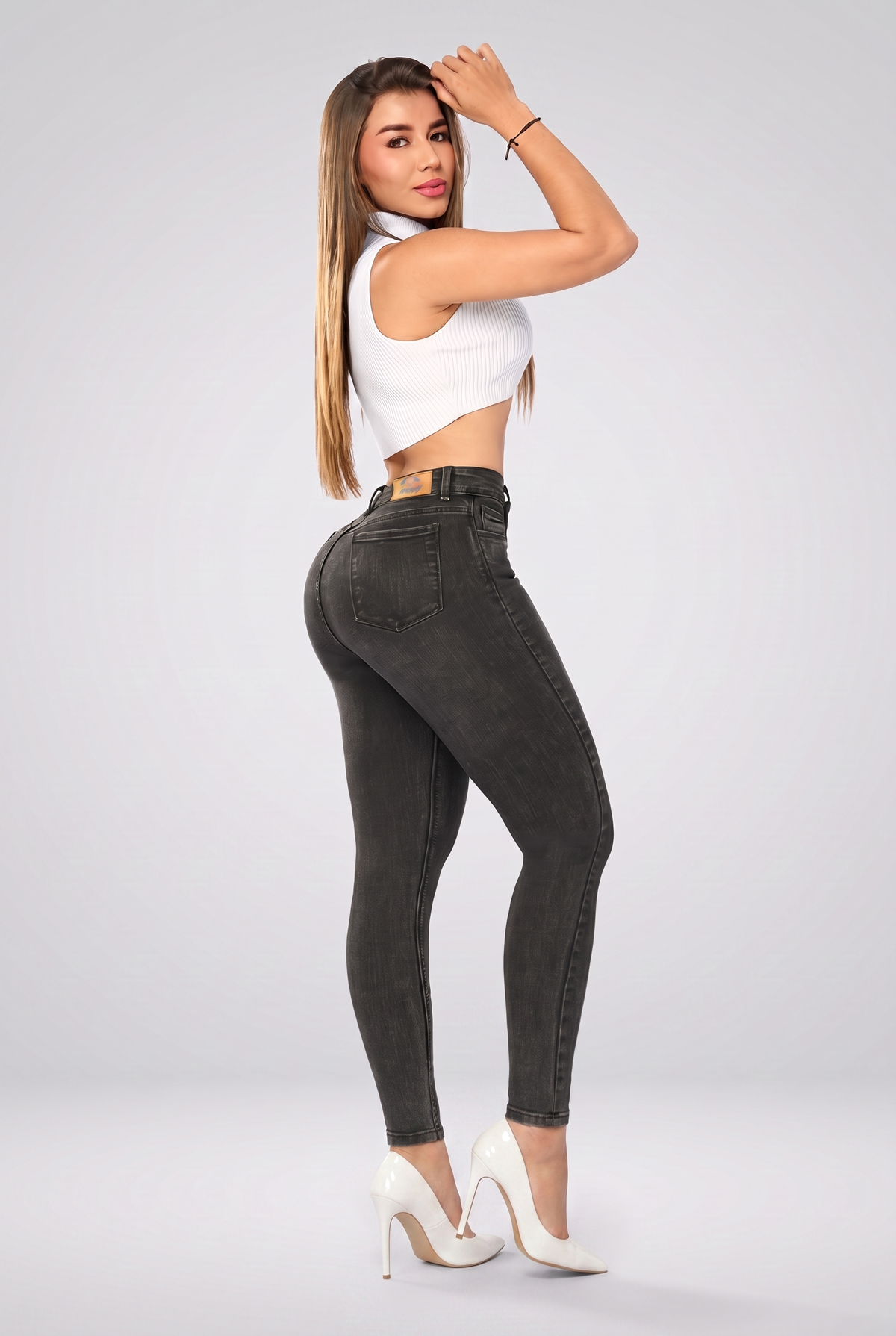 JEANS CLASICO DAMA REF GRIS