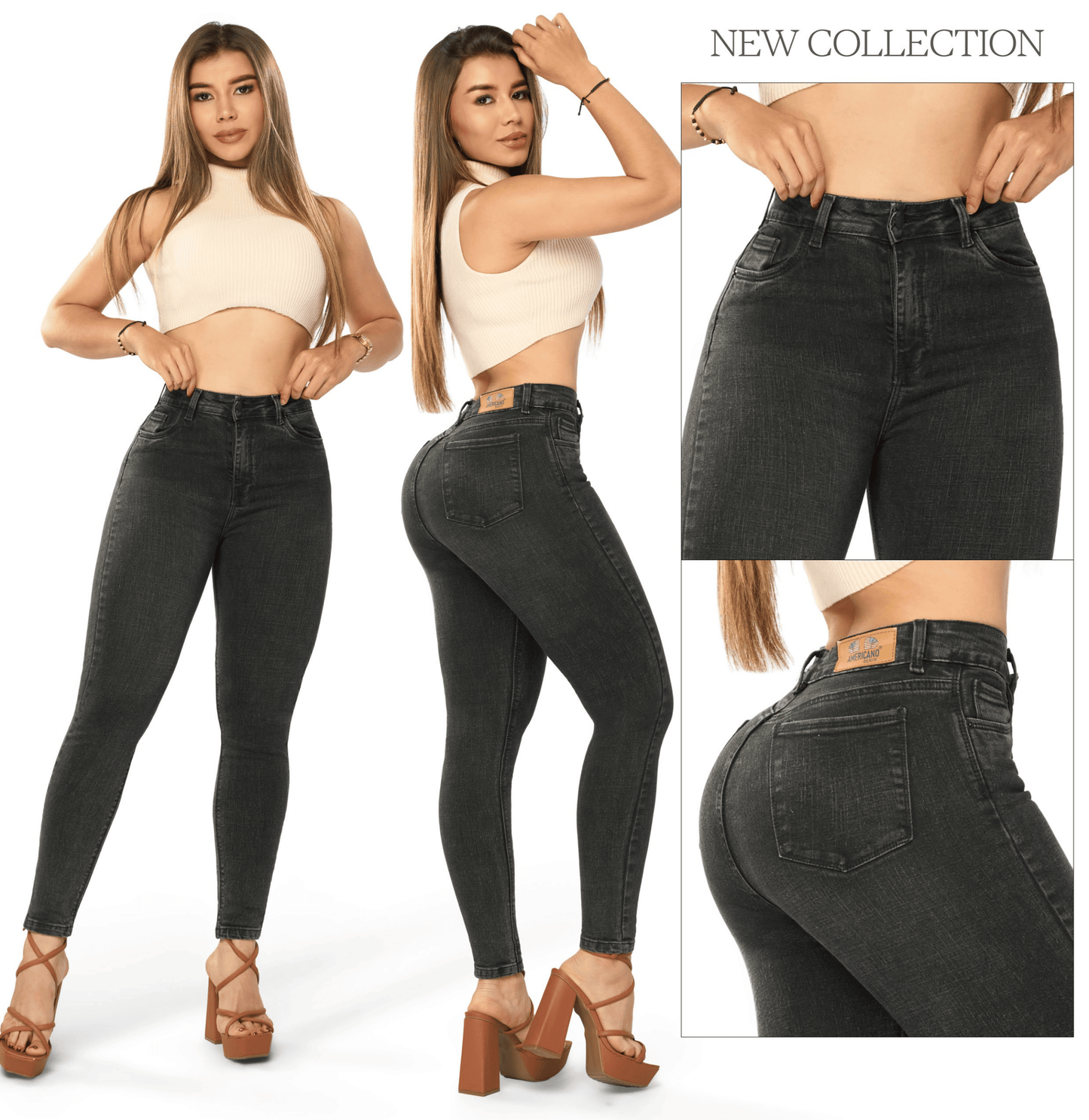 JEANS CLASICO DAMA REF GRIS