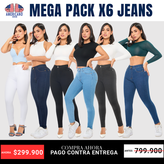PACK X6 JEANS AMERICANO