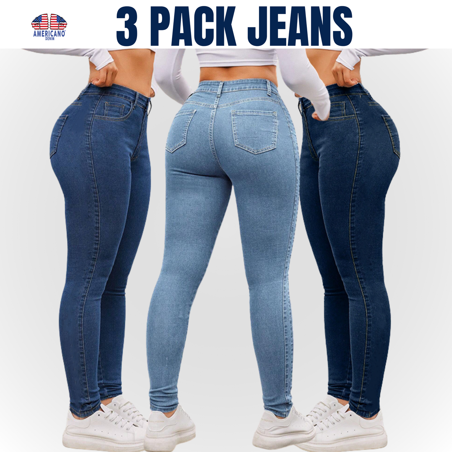 PACK X3 JEANS AMERICANO