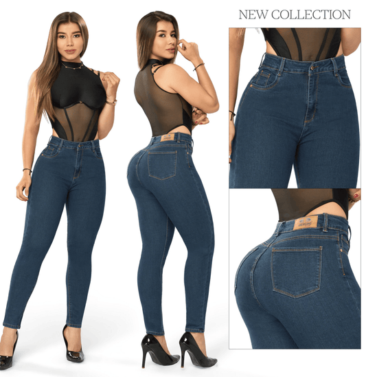 JEANS CLASICO DAMA REF AZUL MEDIO
