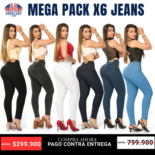 PACK X6 JEANS AMERICANO